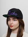 Бейсболка MITCHELL NESS арт. HHSS4797-MBUYYPPPBLCK Milwaukee Bucks NBA (черный)